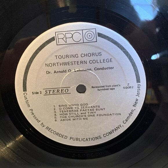 Touring Chorus Northwestern College Arnold O. Lehmann Conductor (Vinyl) Recorded - Picture 9 of 9